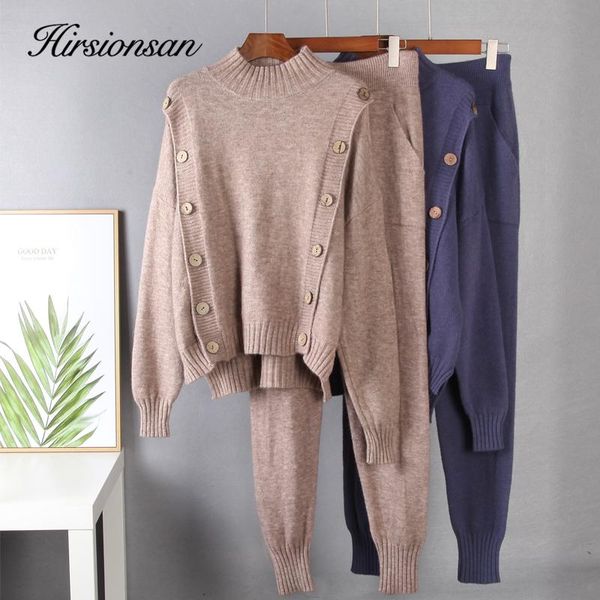 women's two piece pants hirsionsan knitted set women 2021 autumn winter loose button sweater & carrot pant 2 pieces female outfit track, White
women's two piece pants hirsionsan knitted set women 2021 autumn winter loose button sweater & carrot pant 2 pieces female outfit track, White
