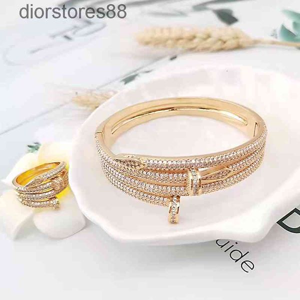 bangles bracelet fashion personality double nail head ring high end micro inlaid zirconium, Black
bangles bracelet fashion personality double nail head ring high end micro inlaid zirconium, Black