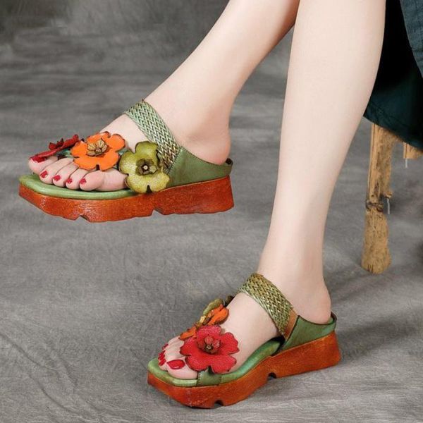 retro women slippers summer 2021 new women shoes girls genuine leather slides flower flat with handmade platform ladies slippers, Black
retro women slippers summer 2021 new women shoes girls genuine leather slides flower flat with handmade platform ladies slippers, Black