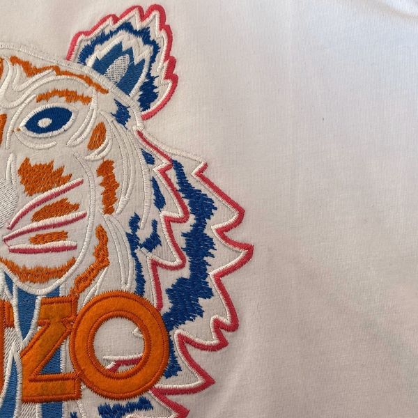 tiger head 2121 summer new seiko embroidery men's and women's t-shape0, White
tiger head 2121 summer new seiko embroidery men's and women's t-shape0, White