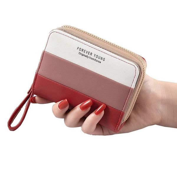 2021 fashion women short portfolios patchwork nice wallets card holder woman small rits with wallet damski, Red;black
2021 fashion women short portfolios patchwork nice wallets card holder woman small rits with wallet damski, Red;black