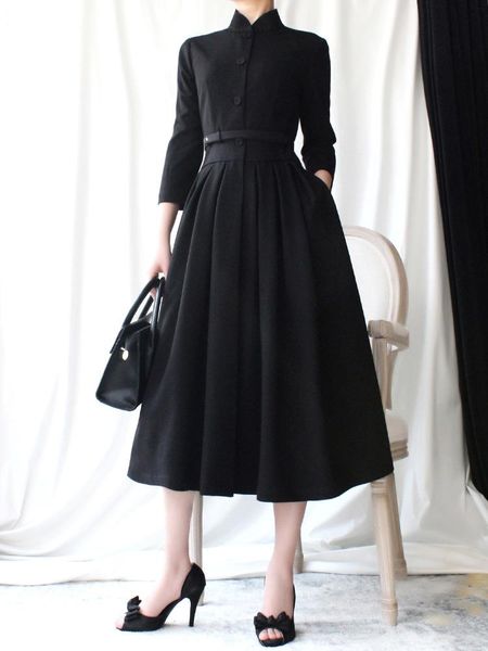 casual dresses improved chinese dress women's spring and summer stand collar close waist show thin celebrity temperament foreign style h, Black;gray
casual dresses improved chinese dress women's spring and summer stand collar close waist show thin celebrity temperament foreign style h, Black;gray