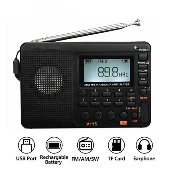 radio v115 am fm sw pocket shortwave speaker support tf card usb rec recorder sleep time
radio v115 am fm sw pocket shortwave speaker support tf card usb rec recorder sleep time