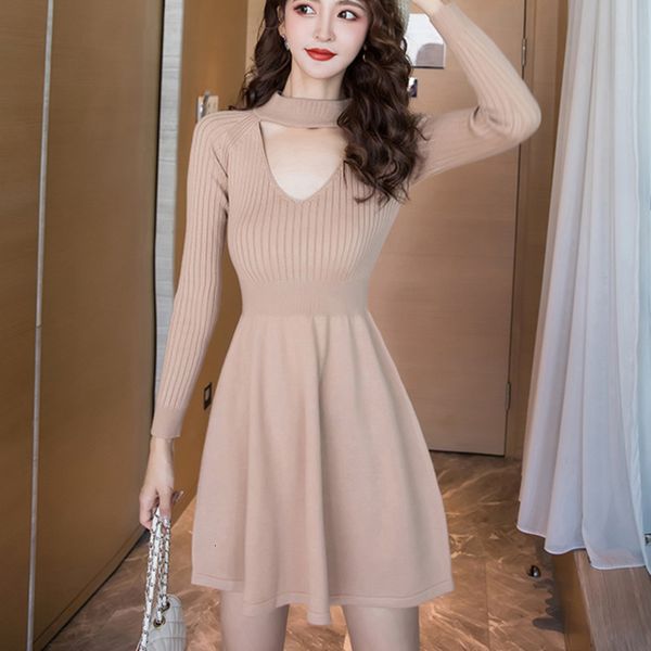 2021 new knitting es women long sleeve sweater autumn winter ladies slim a-line mini korean robe femme tasd, Black;gray
2021 new knitting es women long sleeve sweater autumn winter ladies slim a-line mini korean robe femme tasd, Black;gray