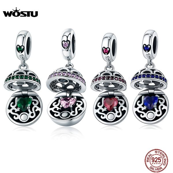 wostu 925 sterling silver love gift box beads pink cubic zircon charm pendants fit original bracelet necklace jewelry cqc689 q0531, Black
wostu 925 sterling silver love gift box beads pink cubic zircon charm pendants fit original bracelet necklace jewelry cqc689 q0531, Black
