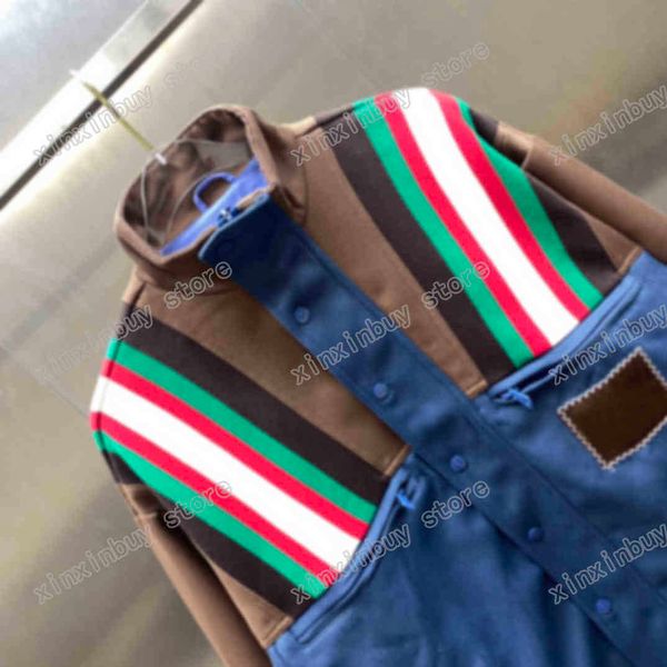 21ss designers jackets men women stand collar three-colour stripe jacquard letter man paris fashion street long sleeve luxurys, Black;brown
21ss designers jackets men women stand collar three-colour stripe jacquard letter man paris fashion street long sleeve luxurys, Black;brown