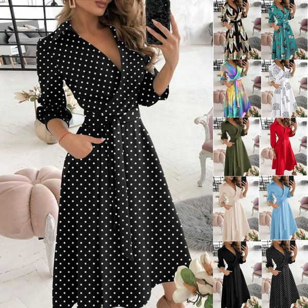 casual dresses women summer boho fashion dot long sleeve turn-down collar loose pocket maxi dress female printed beach party 2021, Black;gray
casual dresses women summer boho fashion dot long sleeve turn-down collar loose pocket maxi dress female printed beach party 2021, Black;gray