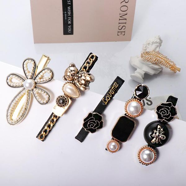 hair clips & barrettes fashion glitter pearl crystal accessories korean lovely clip set 5pcs/set, Golden;silver
hair clips & barrettes fashion glitter pearl crystal accessories korean lovely clip set 5pcs/set, Golden;silver