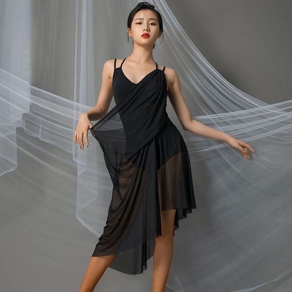 stage wear women latin dance dress striped back v neck dancing practise cloth samba tango chacha performamnce l9650, Black;red
stage wear women latin dance dress striped back v neck dancing practise cloth samba tango chacha performamnce l9650, Black;red
