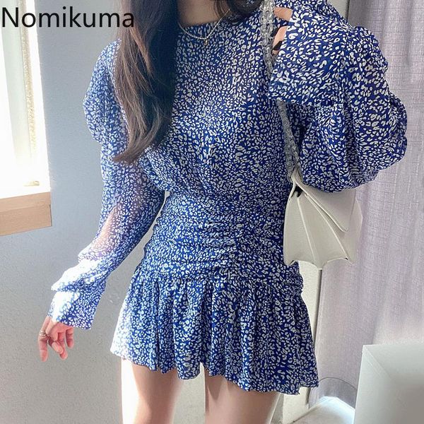 casual dresses nomikuma chiffon mini dress women floral printed o neck long sleeve slim waist vintage korean fashion vestidos mujer, Black;gray
casual dresses nomikuma chiffon mini dress women floral printed o neck long sleeve slim waist vintage korean fashion vestidos mujer, Black;gray