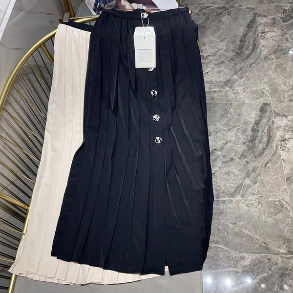 skirts solid side slit up pleated long women waist single breasted press fold ankle-length skirt lady 2021, Black
skirts solid side slit up pleated long women waist single breasted press fold ankle-length skirt lady 2021, Black