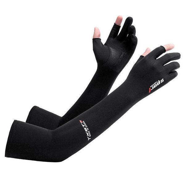 elbow & knee pads five-fingers ice arm sleeves sun protective breathable 50cm warmer outdoor sport riding running cool silk sleeve, Black;gray
elbow & knee pads five-fingers ice arm sleeves sun protective breathable 50cm warmer outdoor sport riding running cool silk sleeve, Black;gray