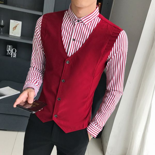 Primavera Novo New Fake-2pieces Camisas Listradas Para Roupas Masculinas Manga Longa Simples Emendado Blusa Plus Size CILC, Black;brown
Primavera Novo New Fake-2pieces Camisas Listradas Para Roupas Masculinas Manga Longa Simples Emendado Blusa Plus Size CILC, Black;brown
