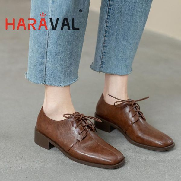 dress shoes haraval women basic low heels lace up casual hoof heel office & career cross-tied genuine leather square toe a21, Black
dress shoes haraval women basic low heels lace up casual hoof heel office & career cross-tied genuine leather square toe a21, Black