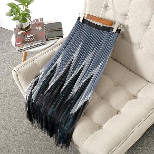 women girls casual mesh skirt elastic waist color block geometric wave long pleated skirts new 2021 spring summer, Black
women girls casual mesh skirt elastic waist color block geometric wave long pleated skirts new 2021 spring summer, Black