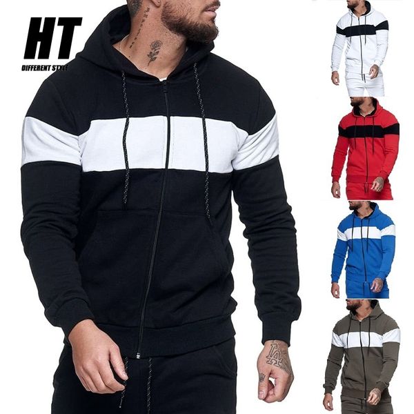 spring autumn cardigan sweatshirts men slim fit patchwork hoodies men's hooded casual tracksuit zipper gym fitness coat male 210603, Black
spring autumn cardigan sweatshirts men slim fit patchwork hoodies men's hooded casual tracksuit zipper gym fitness coat male 210603, Black