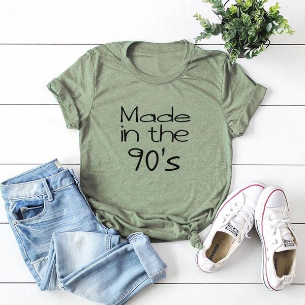 women's t-shirt women t-shirts 100% cotton graphic tees plus size short sleeve female made in the 90's printed shirt tee casual c, White
women's t-shirt women t-shirts 100% cotton graphic tees plus size short sleeve female made in the 90's printed shirt tee casual c, White