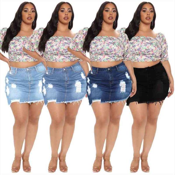 women plus size high waist hole irregular denim saia jeans midi skirt xl 3xl 4xl 5xl, Black
women plus size high waist hole irregular denim saia jeans midi skirt xl 3xl 4xl 5xl, Black