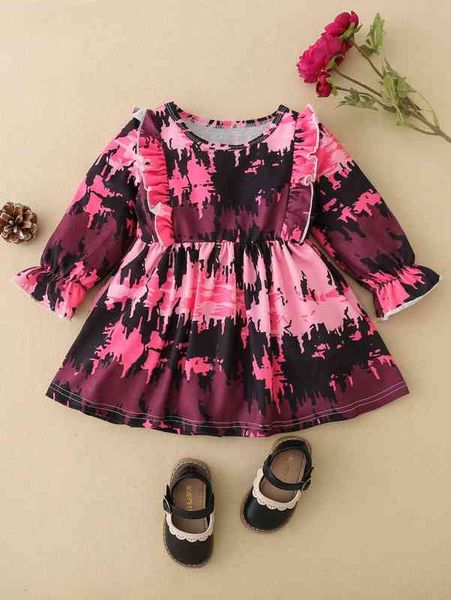 baby graphic print frill trim flounce sleeve dress she, Red;yellow
baby graphic print frill trim flounce sleeve dress she, Red;yellow