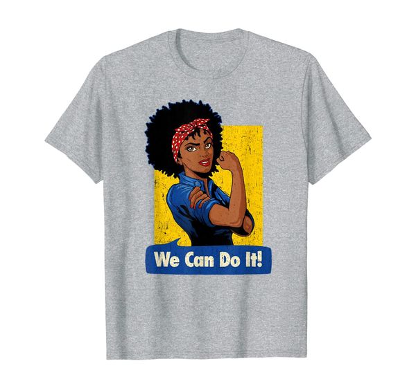 rosie the riveter shirt black strong women we can do it tee, White;black 
rosie the riveter shirt black strong women we can do it tee, White;black