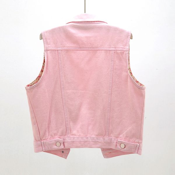 2021 spring denim women korean fashion short sleeveless jacket plus size slim pink waistcoat jeans vest female streetwear r3zm, Black;white
2021 spring denim women korean fashion short sleeveless jacket plus size slim pink waistcoat jeans vest female streetwear r3zm, Black;white
