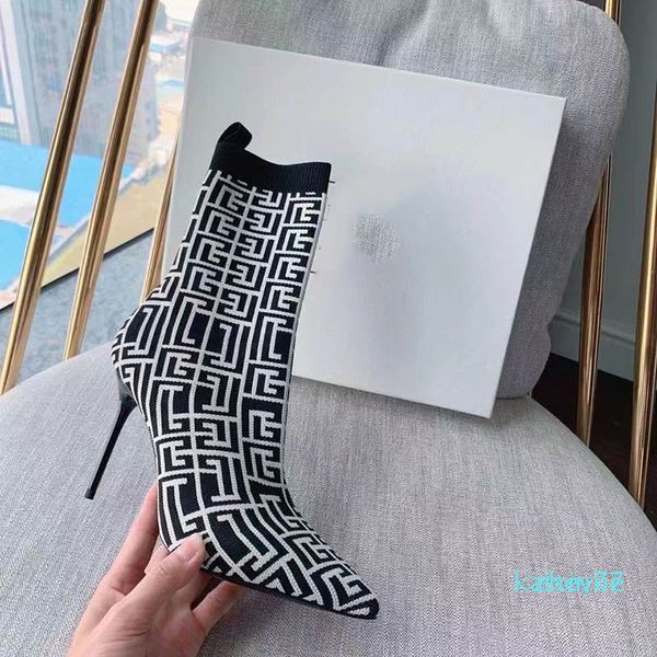 fashion-designer stretch boots autumn winter stiletto heels ladies boot mid calf soft knitted sock booties woman pointed toe female footwear, Black
fashion-designer stretch boots autumn winter stiletto heels ladies boot mid calf soft knitted sock booties woman pointed toe female footwear, Black