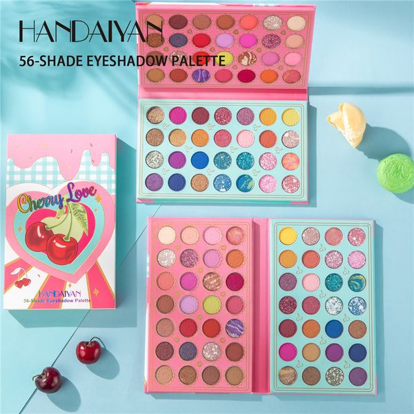 handaiyan 56 colors eyeshadow palette stage makeup matte glitter sequins eyes beauty cosmetic super shimmer pearly maquiagem
handaiyan 56 colors eyeshadow palette stage makeup matte glitter sequins eyes beauty cosmetic super shimmer pearly maquiagem