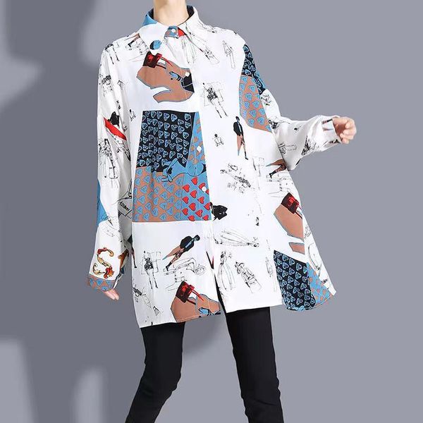 women's blouses & shirts 2021 autumn ladies fashion casual commuting all-match trend printing long-sleeved lapel shirt clothing wh56, White
women's blouses & shirts 2021 autumn ladies fashion casual commuting all-match trend printing long-sleeved lapel shirt clothing wh56, White