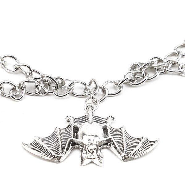animal clavicle chain women fashion halloween pendants necklaces gothic vampire bat multi-layer necklace, Silver
animal clavicle chain women fashion halloween pendants necklaces gothic vampire bat multi-layer necklace, Silver