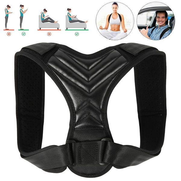 new posture corrector spine back shoulder support corrector band adjustable brace correction humpback back pain relief, Black;blue
new posture corrector spine back shoulder support corrector band adjustable brace correction humpback back pain relief, Black;blue