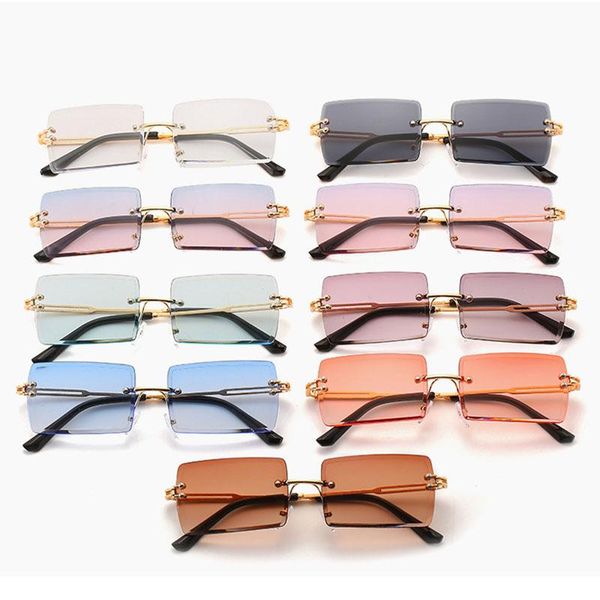 sunglasses square rimless glasses ins style women 2021 fashion gradient retro pink blue unusual, White;black
sunglasses square rimless glasses ins style women 2021 fashion gradient retro pink blue unusual, White;black