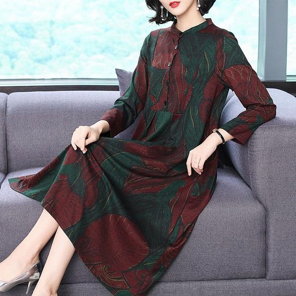 casual dresses 2021 autumn winter dress l-6xl plus size loose folk women elegant long sleeve mid-calf vestidos, Black;gray
casual dresses 2021 autumn winter dress l-6xl plus size loose folk women elegant long sleeve mid-calf vestidos, Black;gray
