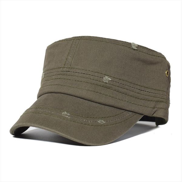 Solid Cotton Military Caps Men Distressed Hat Adjustable Cadet Army Unique Design Vintage Flat Top Cap, Blue;gray
Solid Cotton Military Caps Men Distressed Hat Adjustable Cadet Army Unique Design Vintage Flat Top Cap, Blue;gray