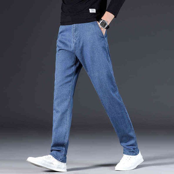 men's jeans loose straight pants autumn and winter men's jeans elastic large tencel casual wear, Blue
men's jeans loose straight pants autumn and winter men's jeans elastic large tencel casual wear, Blue