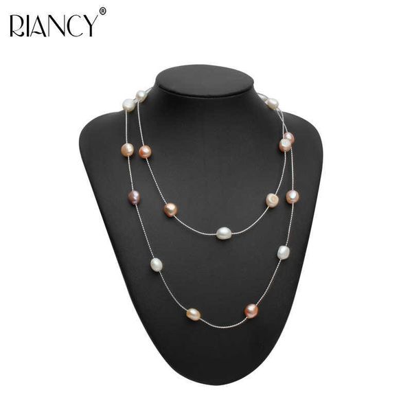 wedding series natural freshwater long jewelry multicolor pearl jewelry bridal necklace for women gifts, Silver
wedding series natural freshwater long jewelry multicolor pearl jewelry bridal necklace for women gifts, Silver