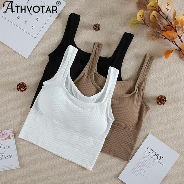 camisoles & tanks athvotar seamless women tank one-piece sleeveless crop square collar bra padded bralette lingerie, Black;white
camisoles & tanks athvotar seamless women tank one-piece sleeveless crop square collar bra padded bralette lingerie, Black;white