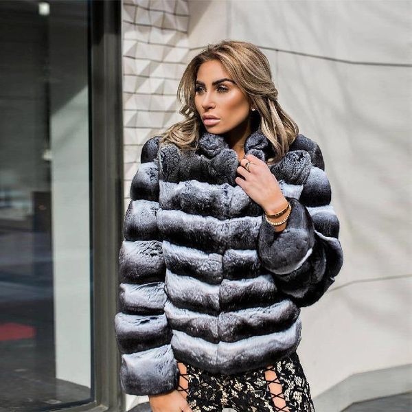 women's fur & faux 2021 winter real rex jacket stand collar natural women overcoat luxury whole skin genuine coats, Black
women's fur & faux 2021 winter real rex jacket stand collar natural women overcoat luxury whole skin genuine coats, Black