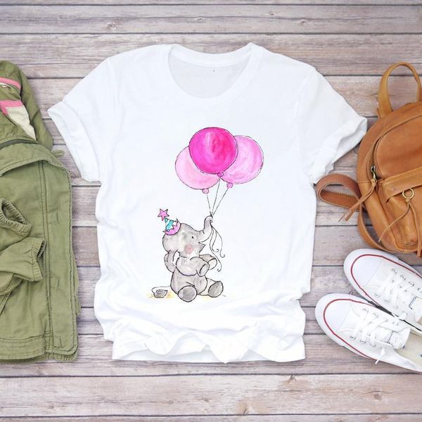 women 2021 cartoon balloon 90s fashion elephant clothes lady t-shirts womens t shirt ladies graphic female tee t-shirt, White
women 2021 cartoon balloon 90s fashion elephant clothes lady t-shirts womens t shirt ladies graphic female tee t-shirt, White