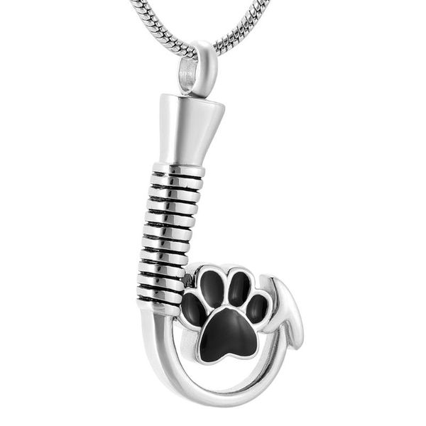 pendant necklaces memorial jewelry fishhook paws chamrs dog cat urn stainless steel cremation necklace wih filling kit, Silver
pendant necklaces memorial jewelry fishhook paws chamrs dog cat urn stainless steel cremation necklace wih filling kit, Silver