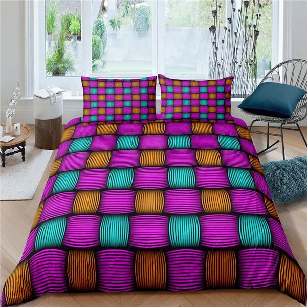bedding sets geometric print set 3d colorful bed comforter cover 2/3pc twin king size home textiles
bedding sets geometric print set 3d colorful bed comforter cover 2/3pc twin king size home textiles