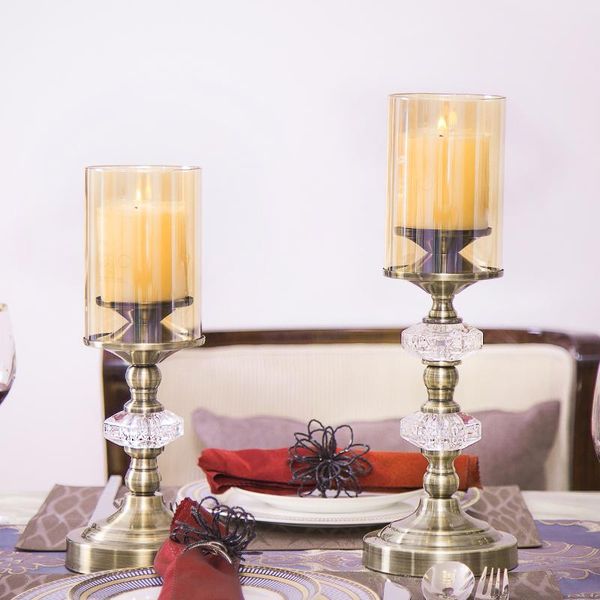 candle holders metal retro candlestick romantic home decoration candlelight dinner model room display crystal glass windproof
candle holders metal retro candlestick romantic home decoration candlelight dinner model room display crystal glass windproof