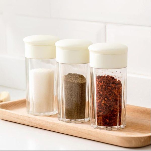 storage bottles & jars salt and pepper powder seasoning bottle with foldable lid kitchen sealed waterproof transparent
storage bottles & jars salt and pepper powder seasoning bottle with foldable lid kitchen sealed waterproof transparent
