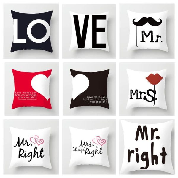 cushion/decorative pillow love mr mrs couples cushion cover polyester wedding decoration 45*45cm sweet lovers pillowcases home decor
cushion/decorative pillow love mr mrs couples cushion cover polyester wedding decoration 45*45cm sweet lovers pillowcases home decor