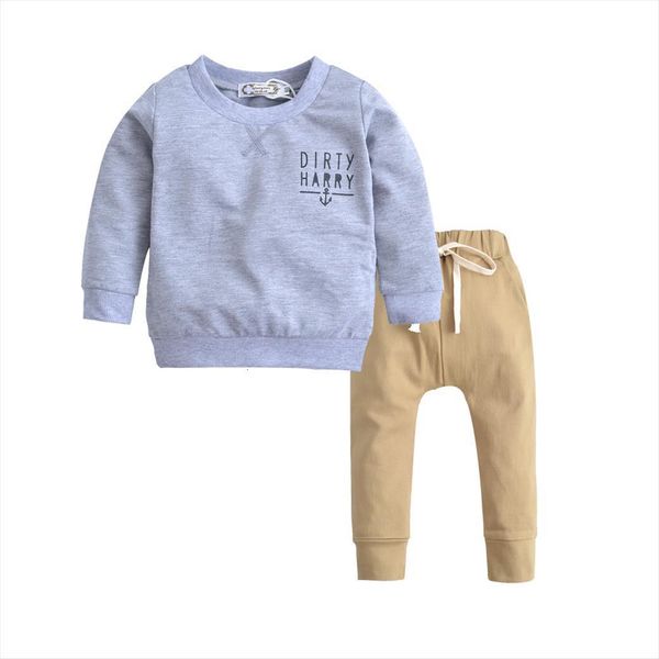 infant toddler baby girl boy clothes set fall long sleeve grey dirty harry sweater khaki trousers 2pcs clothing outfits, White
infant toddler baby girl boy clothes set fall long sleeve grey dirty harry sweater khaki trousers 2pcs clothing outfits, White