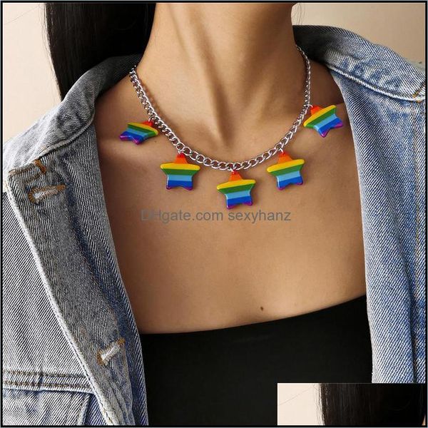 beaded necklaces & pendants jewelry women single five-pointed star pendant colorf acrylic tassel clavicle chain european punk style fashion, Silver
beaded necklaces & pendants jewelry women single five-pointed star pendant colorf acrylic tassel clavicle chain european punk style fashion, Silver