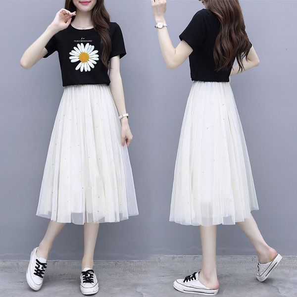 2021 new summer slim women's 2 two piece set female t shirt + high waist mesh long skirt sets ladies clothes casual tracksuit 283n9q, Black;gray
2021 new summer slim women's 2 two piece set female t shirt + high waist mesh long skirt sets ladies clothes casual tracksuit 283n9q, Black;gray