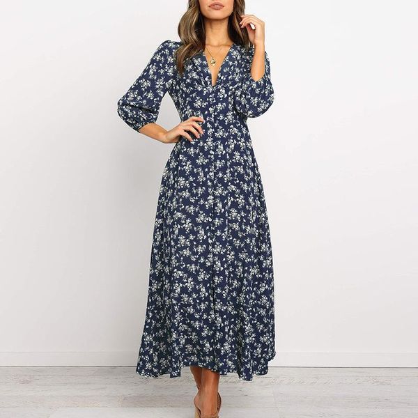 casual dresses fashion long sleeve floral print boho maxi dress women 2021 summer autumn chiffon woman femme robe, Black;gray
casual dresses fashion long sleeve floral print boho maxi dress women 2021 summer autumn chiffon woman femme robe, Black;gray