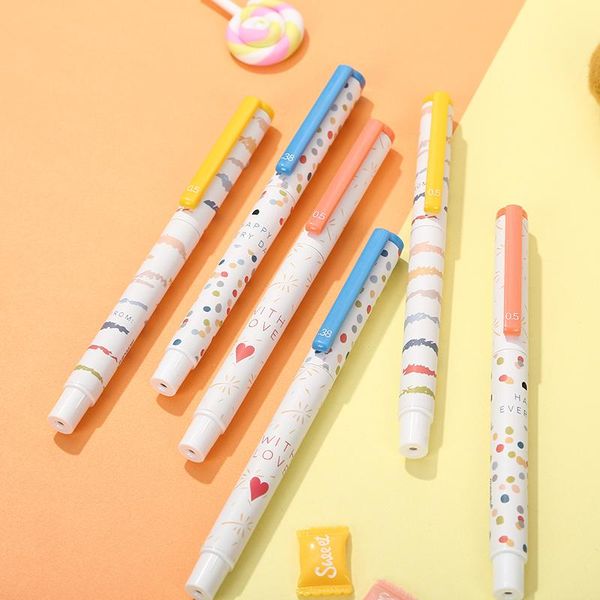 gel pens 3pcs/set kawaii colorful pen black ink 0.5mm ballpoint rainbow color for writing school student office supplies stationery
gel pens 3pcs/set kawaii colorful pen black ink 0.5mm ballpoint rainbow color for writing school student office supplies stationery