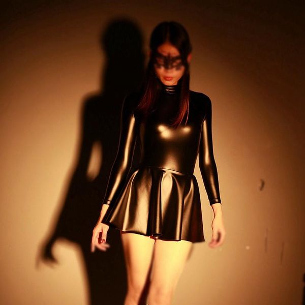 two-piece suits one-piece skirt student dress long sleeve latex black tights 2-color multi size oil tight
two-piece suits one-piece skirt student dress long sleeve latex black tights 2-color multi size oil tight