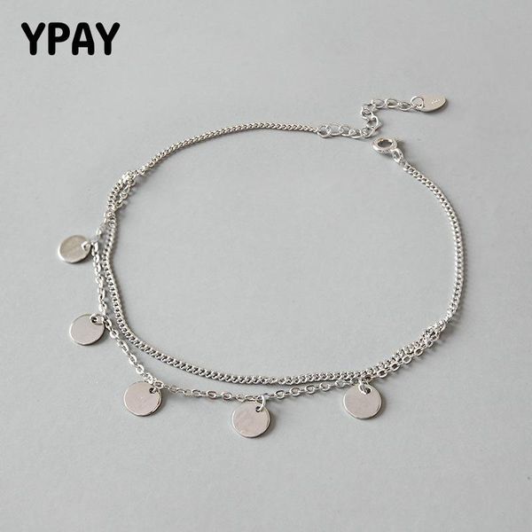 ypay simple design double layer anklets for women polish round charm real 925 sterling silver foot chain ankle bracelet yma030, Red;blue
ypay simple design double layer anklets for women polish round charm real 925 sterling silver foot chain ankle bracelet yma030, Red;blue